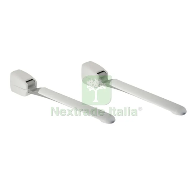 BRACCIOLI RIBALTABILI DA MURO BIANCHI Lungh. 45 cm — Accessori bagno — rif. FERX.DIA151-3405 BRACCIOLI RIBALTABILI DA MURO BIANCHI Lungh. 45 cm — Accessori bagno — rif. FERX.DIA151-3405