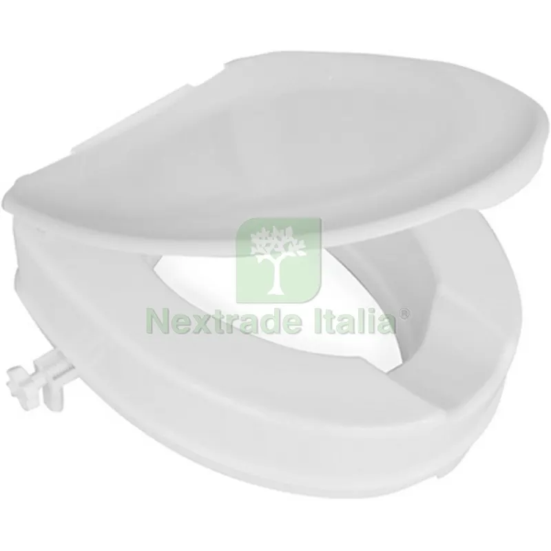 SEDILE CIAMBELLA ALZAWATER UNIVERSALE RIALZATA CON COPERCHIO VICTOR Bianco — Cristalleria e tavola — rif. FERX.DIA151-801-B