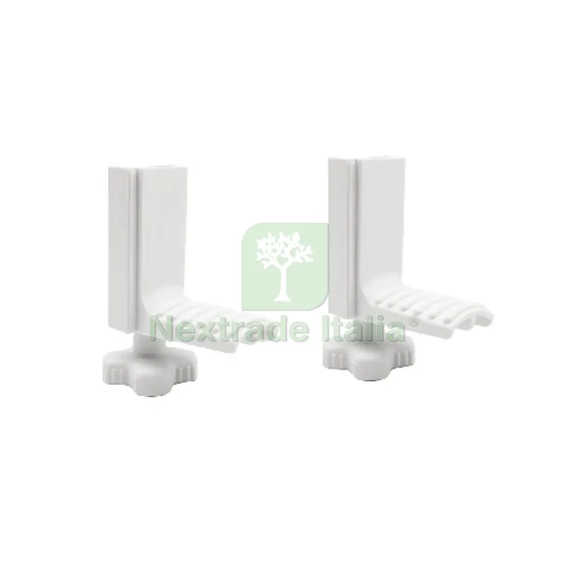 KIT 2 STAFFE E 2 VITI PER BLOCCAGGIO CIAMBELLA Bianco — Viti — rif. FERX.DIA151-8012