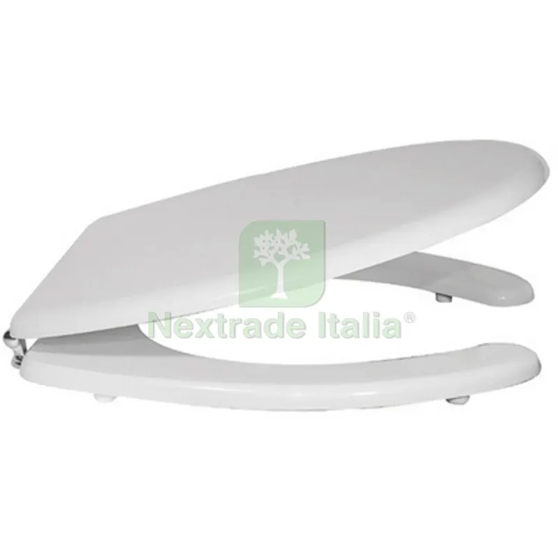 Sedile WC Legno Laccato Bianco Universale Gabriel Bianco — Sanitari e ceramiche — rif. FERX.DIA152-C900 Sedile WC Legno Laccato Bianco Universale Gabriel Bianco — Sanitari e ceramiche — rif. FERX.DIA152-C900