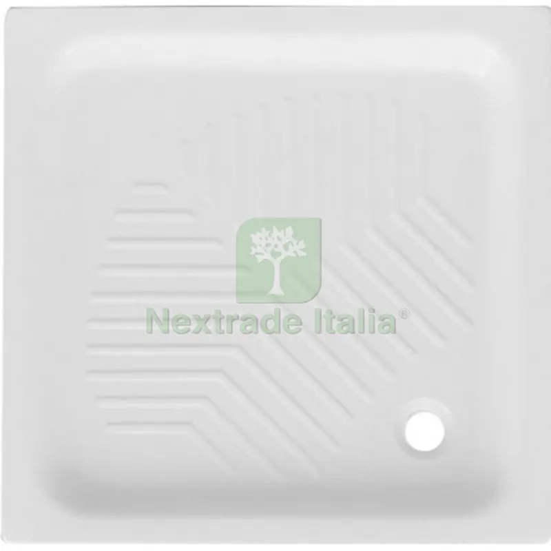 PIATTO DOCCIA QUADRATO IN CERAMICA cm 90 x 90 H. 10 — Rubinetti e valvole — rif. FERX.DIA179-D100-90