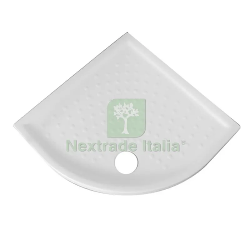 PIATTO DOCCIA H6 ANGOLARE IN CERAMICA cm 80 x 80 H. 6 — Rubinetti e valvole — rif. FERX.DIA179-D6130-80