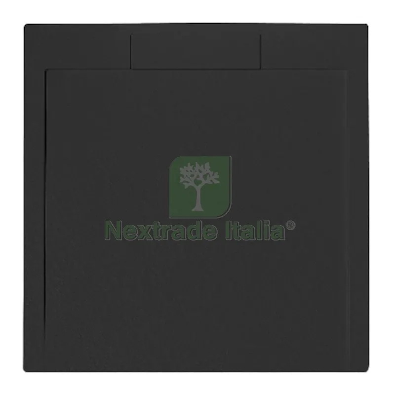 PIATTO DOCCIA LINEA EMOTION MOD.EUPHORIA QUADRATO Grafite 7016 cm 100x100 — Rubinetti e valvole — rif. FERX.DIA179-MEQ-N100