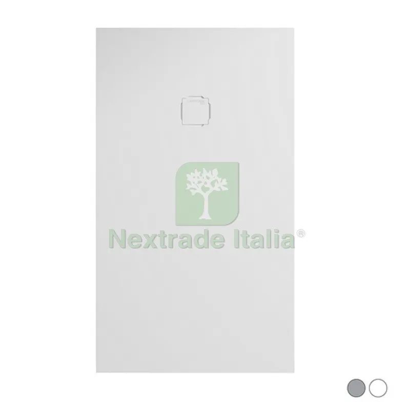 PIATTO DOCCIA MOD. HARMONY RETTANGOLARE Cemento 7036 - cm 80 x 100 — Rubinetti e valvole — rif. FERX.DIA179-PER-A080100