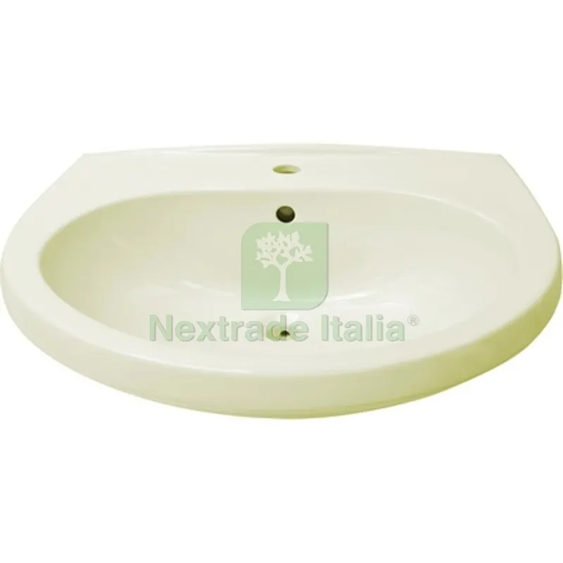 LAVABO ECO CHAMPAGNE Monoforo L. 62 cm — Sanitari e ceramiche — rif. FERX.DIA180-E100-M62 LAVABO ECO CHAMPAGNE Monoforo L. 62 cm — Sanitari e ceramiche — rif. FERX.DIA180-E100-M62
