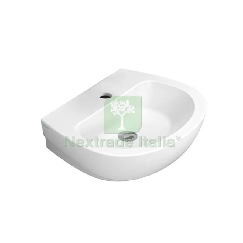 LAVABO DA APPOGGIO DEMY Monoforo L. 55 cm — Sanitari e ceramiche — rif. FERX.DIA181-DY120-55 LAVABO DA APPOGGIO DEMY Monoforo L. 55 cm — Sanitari e ceramiche — rif. FERX.DIA181-DY120-55