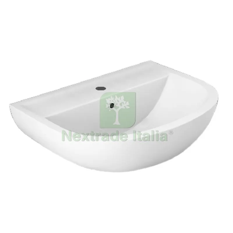 LAVABO COMPACT/NINFEA Monof. L. 50 cm s/troppopieno — Sanitari e ceramiche — rif. FERX.DIA181-N101-50