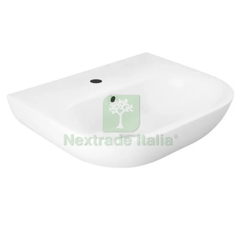 LAVABO TONIQUE Monoforo L. 55 cm — Sanitari e ceramiche — rif. FERX.DIA181-Q100-55 LAVABO TONIQUE Monoforo L. 55 cm — Sanitari e ceramiche — rif. FERX.DIA181-Q100-55