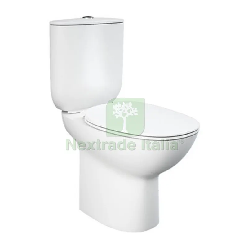 VASO MONOBLOCCO RIMLESS MORNING Scarico a Muro — Vasi e fioriere — rif. FERX.DIA181-R420-M