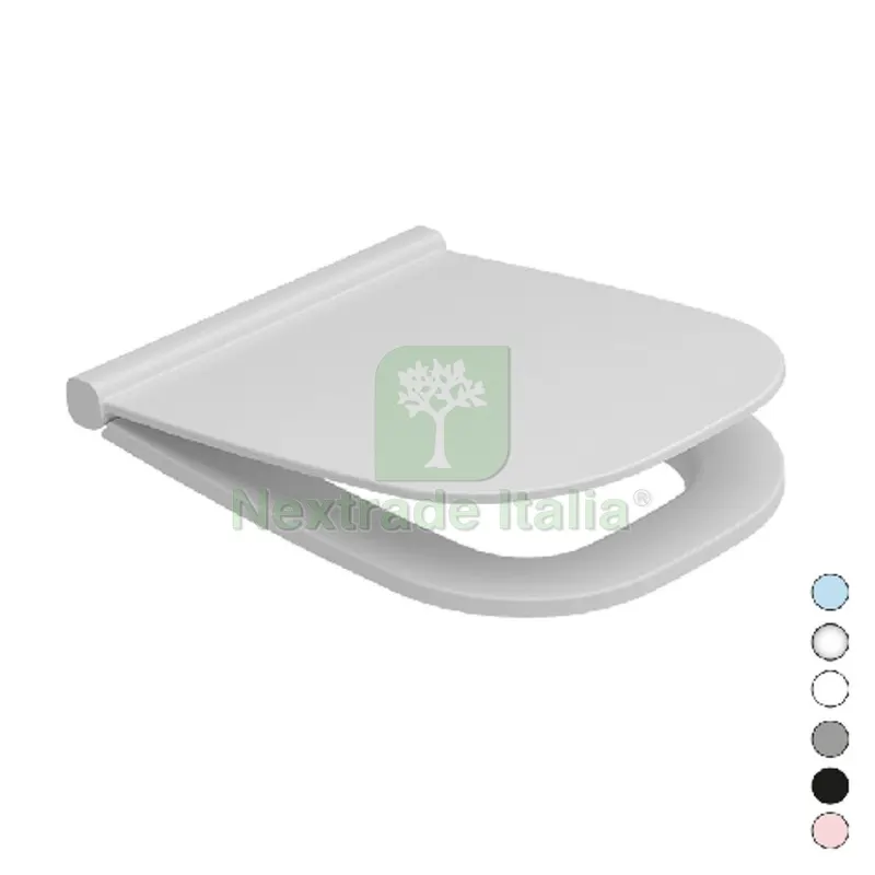 SEDILE WC IN TERMOINDURENTE ALBA SOFT CLOSING Nero Opaco — Sanitari e ceramiche — rif. FERX.DIA182-DA901-NO SEDILE WC IN TERMOINDURENTE ALBA SOFT CLOSING Nero Opaco — Sanitari e ceramiche — rif. FERX.DIA182-DA901-NO