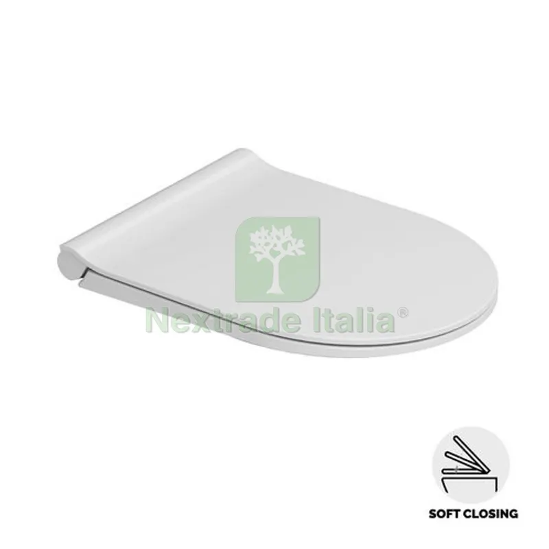 SEDILE WC MIRTO ROUND SLIM SOFT CLOSING Bianco — Sanitari e ceramiche — rif. FERX.DIA182-DTV901 SEDILE WC MIRTO ROUND SLIM SOFT CLOSING Bianco — Sanitari e ceramiche — rif. FERX.DIA182-DTV901