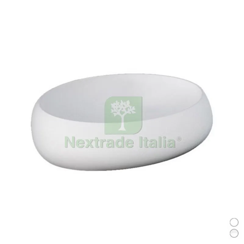 LAVABO DA APPOGGIO CLOUD OVALE Bianco Alpino L. 58 cm — Sanitari e ceramiche — rif. FERX.DIA182-P112-BA58 LAVABO DA APPOGGIO CLOUD OVALE Bianco Alpino L. 58 cm — Sanitari e ceramiche — rif. FERX.DIA182-P112-BA58