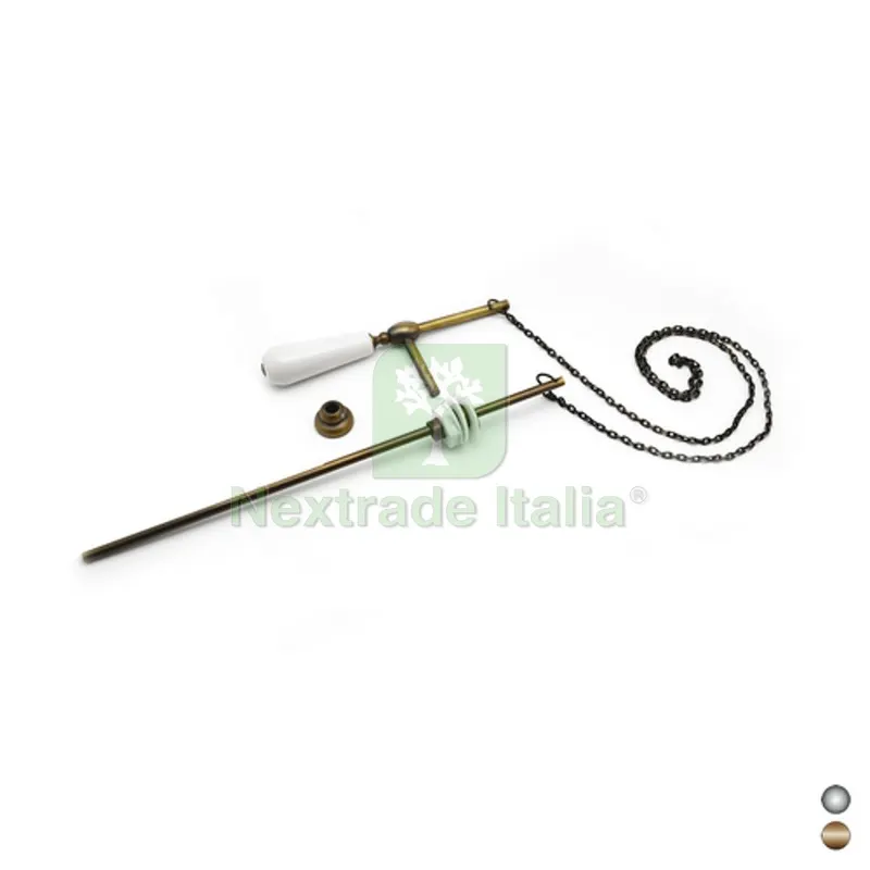 Kit Asta-Catenella per Cassetta Alta Antichizzata Cromo — Casalinghi e organizzazione — rif. FERX.DIA182-R5094-CR