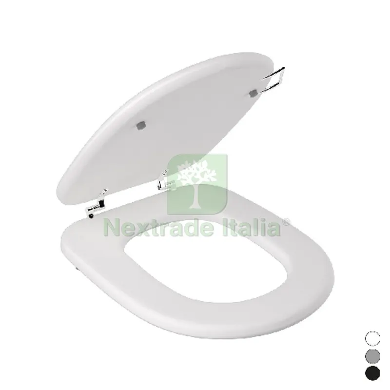 SEDILE WC WASHINGTON CON SOFT CLOSING Nero Opaco Matt — Sanitari e ceramiche — rif. FERX.DIA182-WR902-NM