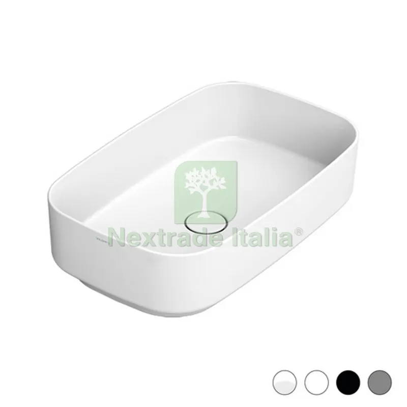 LAVABO DA APPOGGIO OVALE NOEMI cm 62 x 38 Bianco — Sanitari e ceramiche — rif. FERX.DIA185-DNAO-62BI LAVABO DA APPOGGIO OVALE NOEMI cm 62 x 38 Bianco — Sanitari e ceramiche — rif. FERX.DIA185-DNAO-62BI