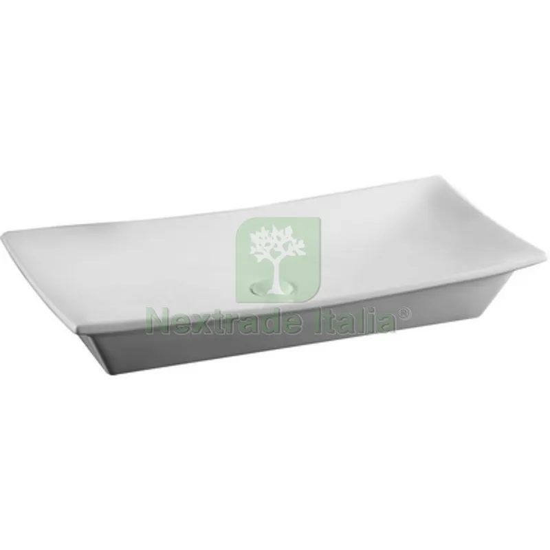 LAVABO DA APPOGGIO MOD. LA24 CM 80 X 39.5 Bianco — Sanitari e ceramiche — rif. FERX.DIA185-LA24