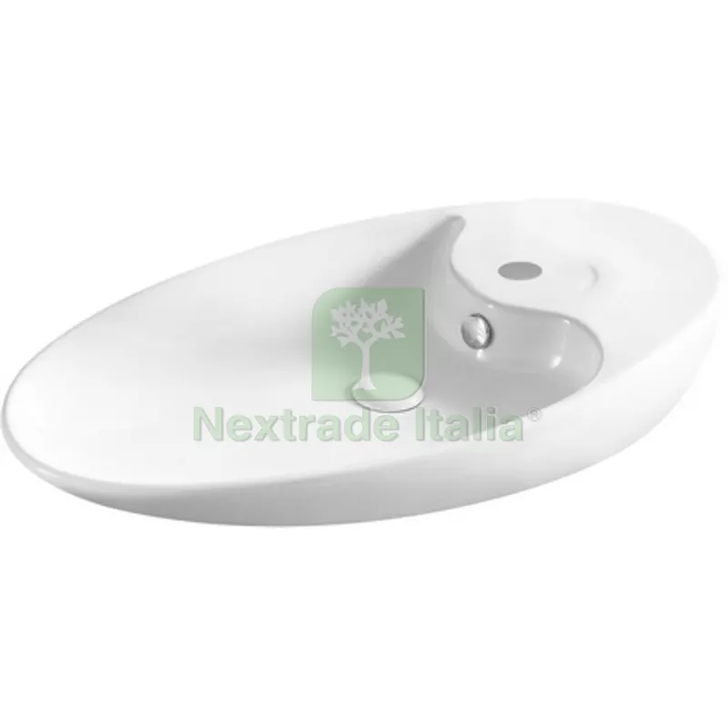 LAVABO DA APPOGGIO MOD. LA28 CM 73.5 X 39 Bianco — Sanitari e ceramiche — rif. FERX.DIA185-LA28 LAVABO DA APPOGGIO MOD. LA28 CM 73.5 X 39 Bianco — Sanitari e ceramiche — rif. FERX.DIA185-LA28