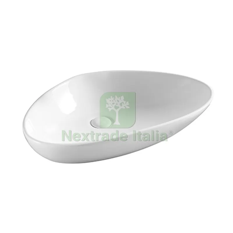 LAVABO DA APPOGGIO MOD. LA35 CM 58 X 38.5 Bianco — Sanitari e ceramiche — rif. FERX.DIA185-LA35 LAVABO DA APPOGGIO MOD. LA35 CM 58 X 38.5 Bianco — Sanitari e ceramiche — rif. FERX.DIA185-LA35
