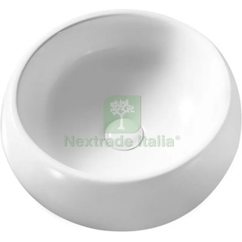 LAVABO DA APPOGGIO MOD. LA37 DM 39.5 Bianco — Sanitari e ceramiche — rif. FERX.DIA185-LA37 LAVABO DA APPOGGIO MOD. LA37 DM 39.5 Bianco — Sanitari e ceramiche — rif. FERX.DIA185-LA37
