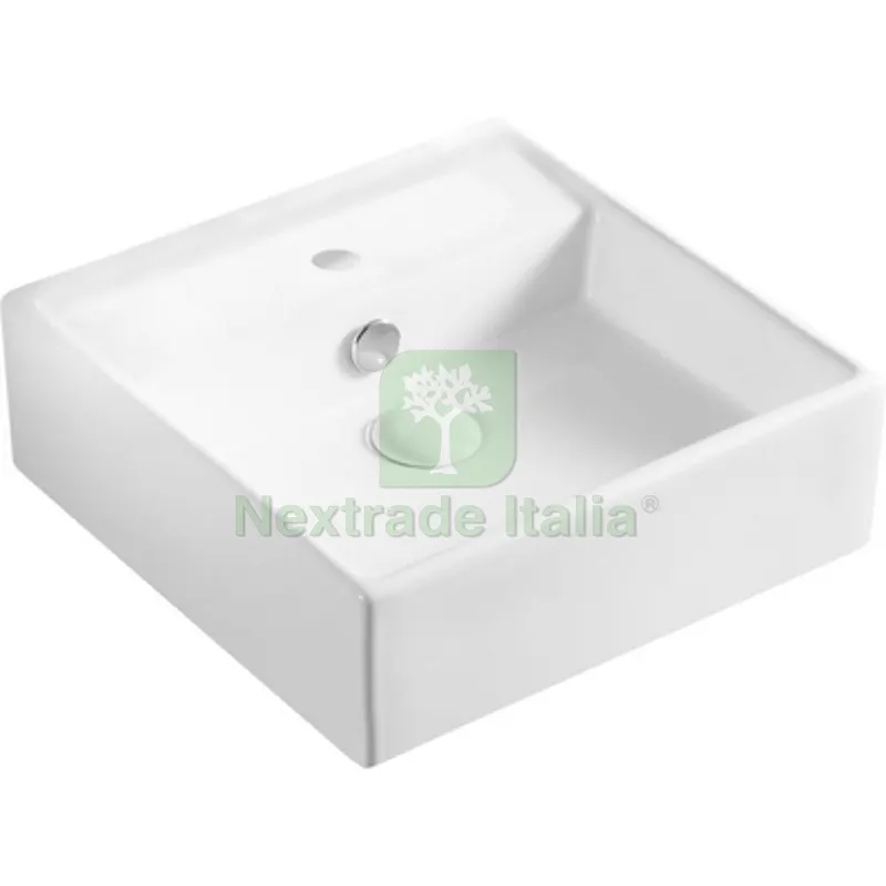 LAVABO DA APPOGGIO MOD. LA41 CM 38 X 38 Bianco — Sanitari e ceramiche — rif. FERX.DIA185-LA41 LAVABO DA APPOGGIO MOD. LA41 CM 38 X 38 Bianco — Sanitari e ceramiche — rif. FERX.DIA185-LA41