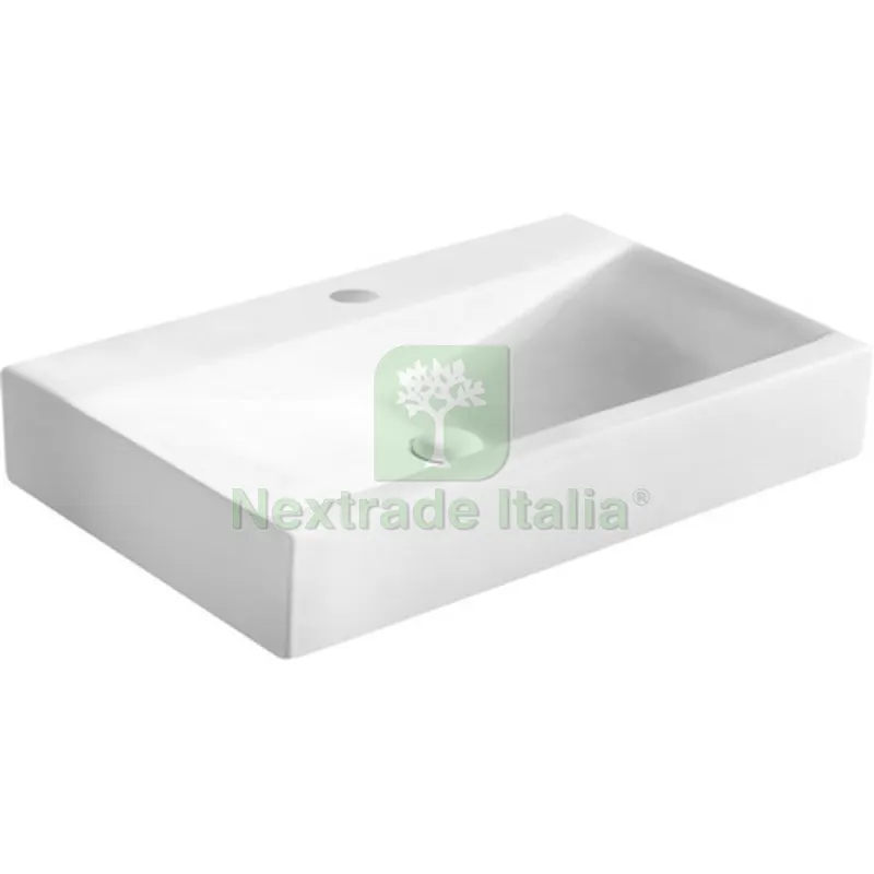 Lavabo da Appoggio MOD. LA46 CM 70.5 x 44.5 Bianco lucido — Sanitari e ceramiche — rif. FERX.DIA185-LA46 Lavabo da Appoggio MOD. LA46 CM 70.5 x 44.5 Bianco lucido — Sanitari e ceramiche — rif. FERX.DIA185-LA46