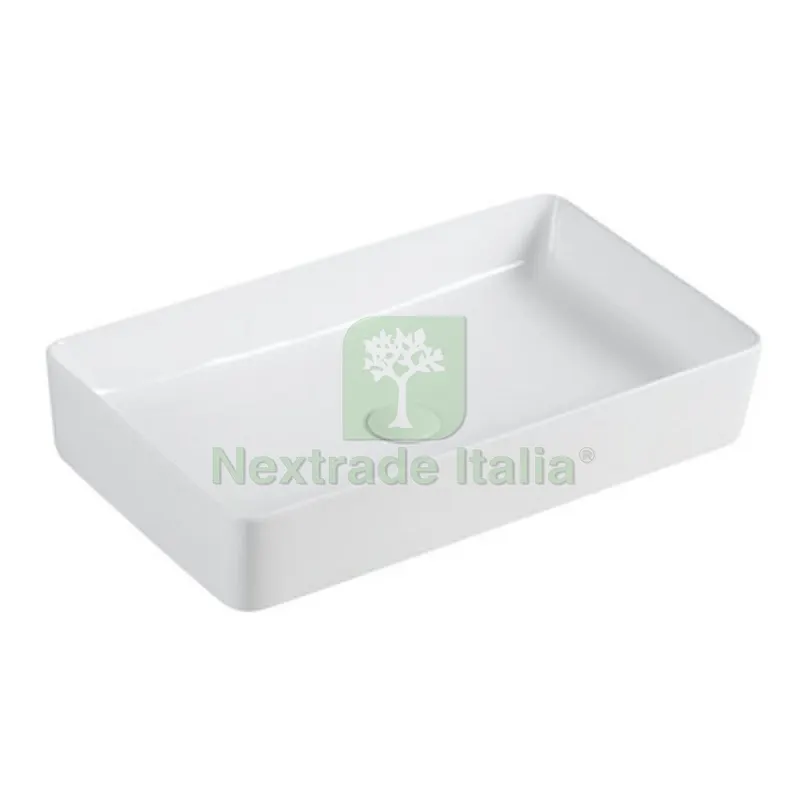 LAVABO DA APPOGGIO MOD. LA51 CM 61 X 34.5 Bianco — Sanitari e ceramiche — rif. FERX.DIA185-LA51 LAVABO DA APPOGGIO MOD. LA51 CM 61 X 34.5 Bianco — Sanitari e ceramiche — rif. FERX.DIA185-LA51