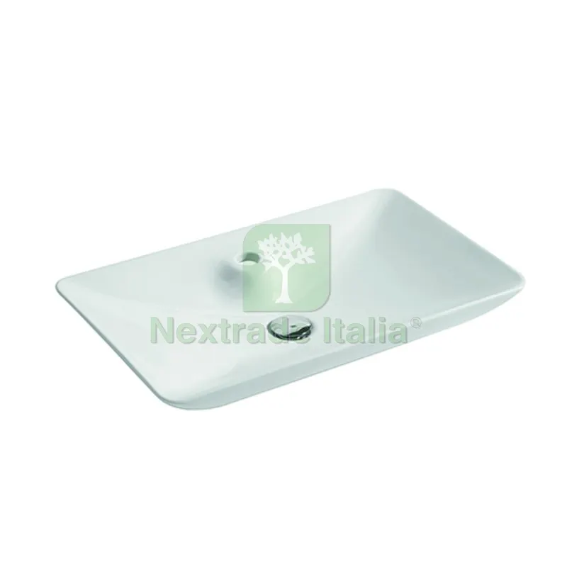 Lavabo da Appoggio MOD. LA62 CM 64 x 40 Bianco lucido — Sanitari e ceramiche — rif. FERX.DIA185-LA62 Lavabo da Appoggio MOD. LA62 CM 64 x 40 Bianco lucido — Sanitari e ceramiche — rif. FERX.DIA185-LA62