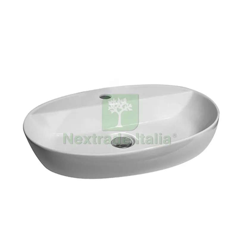LAVABO DA APPOGGIO MOD. LA63 CM 60 X 40 Bianco — Sanitari e ceramiche — rif. FERX.DIA185-LA63
