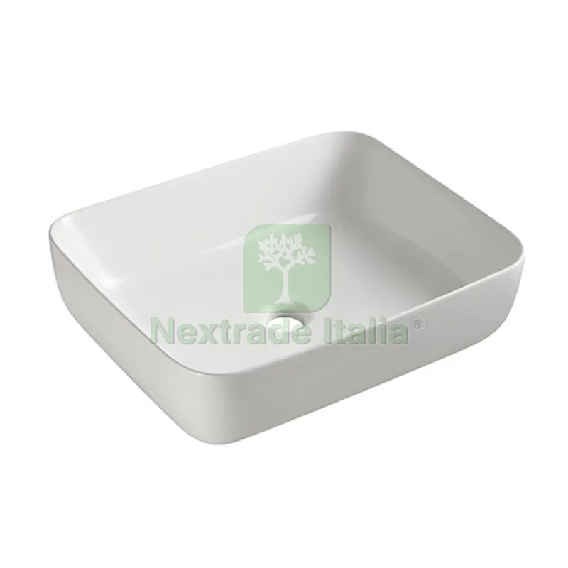 LAVABO DA APPOGGIO MOD. LA 72 CM 51X40 Bianco — Sanitari e ceramiche — rif. FERX.DIA185-LA72 LAVABO DA APPOGGIO MOD. LA 72 CM 51X40 Bianco — Sanitari e ceramiche — rif. FERX.DIA185-LA72
