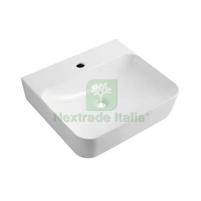 LAVABO D'APPOGGIO RETTANGOLARE CON FORO RUBINETTO cm 50x45x13 — Rubinetti e valvole — rif. FERX.DIA185-LAR03-050 LAVABO D'APPOGGIO RETTANGOLARE CON FORO RUBINETTO cm 50x45x13 — Rubinetti e valvole — rif. FERX.DIA185-LAR03-050