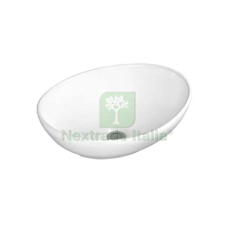 LAVABO OVALE MOD. LAV03 cm 41x34x14,5 Bianco lucido — Sanitari e ceramiche — rif. FERX.DIA185-LAV03-040 LAVABO OVALE MOD. LAV03 cm 41x34x14,5 Bianco lucido — Sanitari e ceramiche — rif. FERX.DIA185-LAV03-040