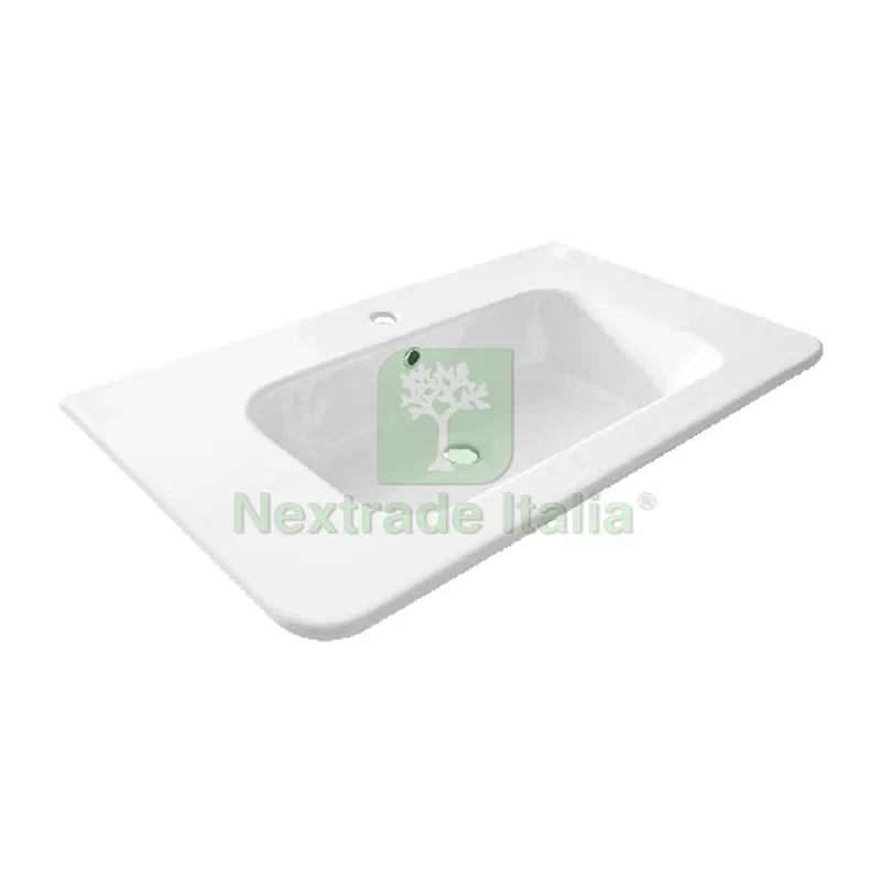 CONSOLLE IN CERAMICA MOD. LC26 cm 81 x 46 — Accessori bagno — rif. FERX.DIA185-LC26-080