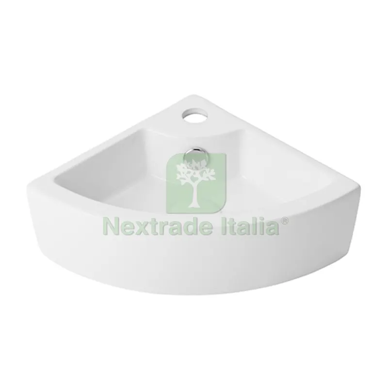 LAVABO AD ANGOLO MOD. LN59 CM 43,5 X 31 Bianco 43,5x31 cm — Sanitari e ceramiche — rif. FERX.DIA185-LN59 LAVABO AD ANGOLO MOD. LN59 CM 43,5 X 31 Bianco 43,5x31 cm — Sanitari e ceramiche — rif. FERX.DIA185-LN59