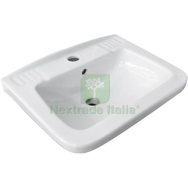 LAVABO A PARETE QUADRO CM 36 x 45 cm 36 x 45 — Sanitari e ceramiche — rif. FERX.DIA185-LP83 LAVABO A PARETE QUADRO CM 36 x 45 cm 36 x 45 — Sanitari e ceramiche — rif. FERX.DIA185-LP83