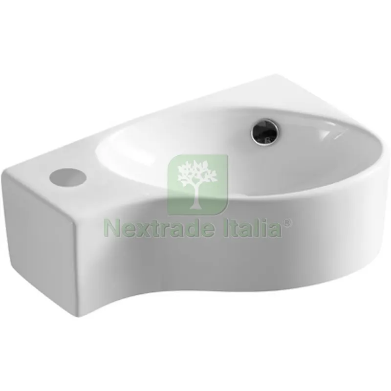 LAVABO A PARETE MOD. LP91 CM 43 X 28 Bianco — Sanitari e ceramiche — rif. FERX.DIA185-LP91 LAVABO A PARETE MOD. LP91 CM 43 X 28 Bianco — Sanitari e ceramiche — rif. FERX.DIA185-LP91