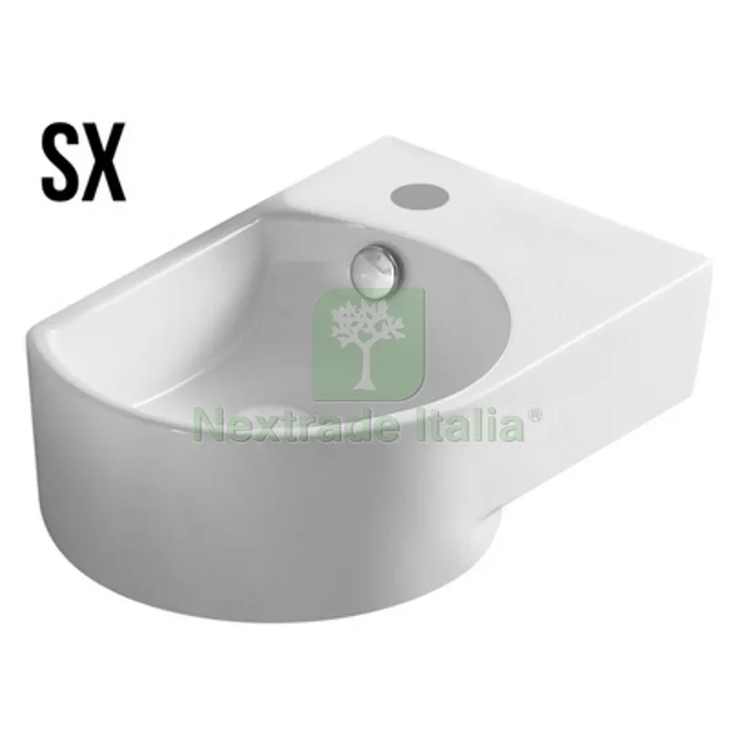 LAVABO A PARETE MOD. LP92 CM 40.5 X 27 Sinistro — Sanitari e ceramiche — rif. FERX.DIA185-LP92-SX