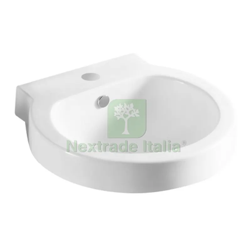 LAVABO A PARETE MOD. LP93 CM 51.5 X 49.5 Bianco — Sanitari e ceramiche — rif. FERX.DIA185-LP93