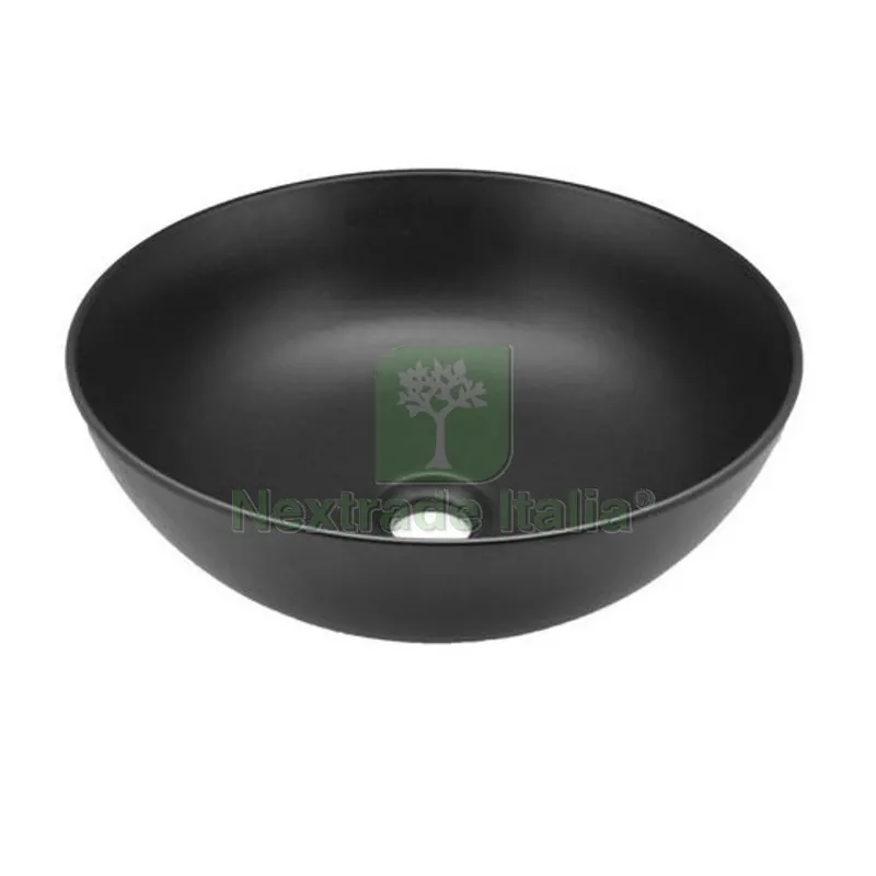 LAVABO DA APPOGGIO MATT DM 385 Nero H.145 — Sanitari e ceramiche — rif. FERX.DIA185-LVM02-NE385