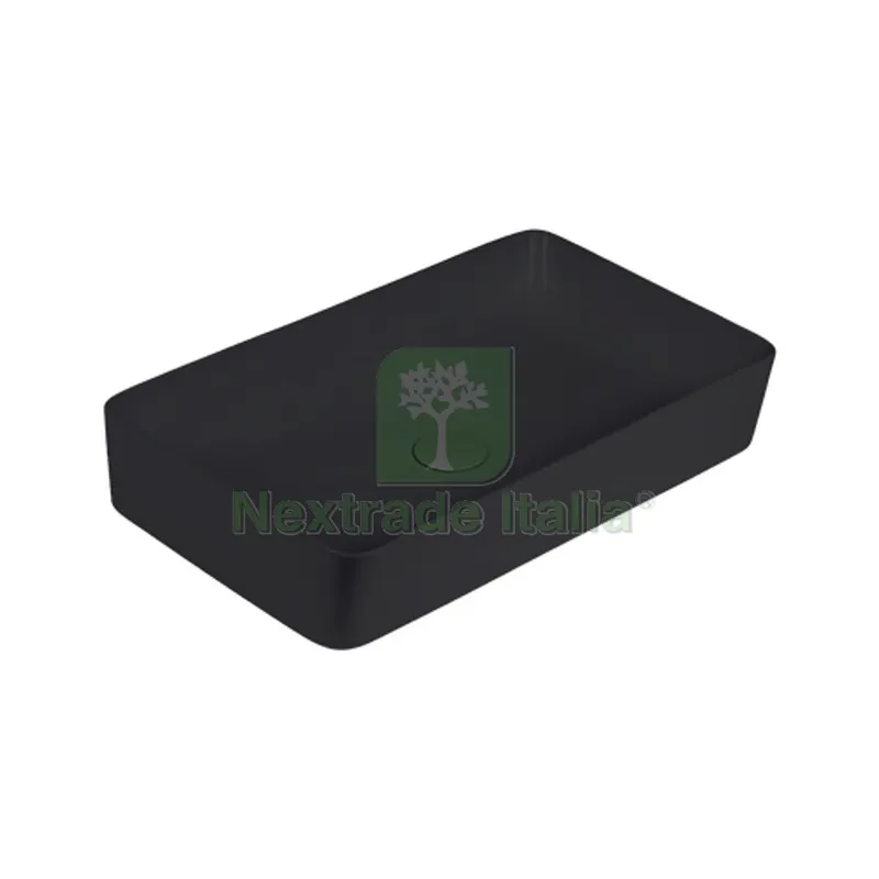 LAVABO DA APPOGGIO MATT MOD. 06 Nero Opaco — Sanitari e ceramiche — rif. FERX.DIA185-LVM06-NE