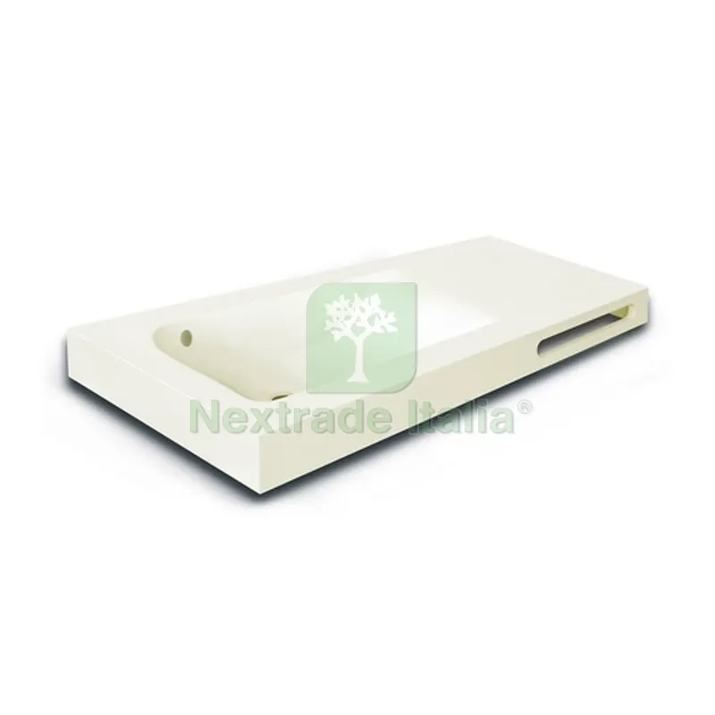 Lavabo Linea Emotion MOD. JOY 02 Beige 121x46xh12 P.A. DX — Sanitari e ceramiche — rif. FERX.DIA185-MJY02-C120D