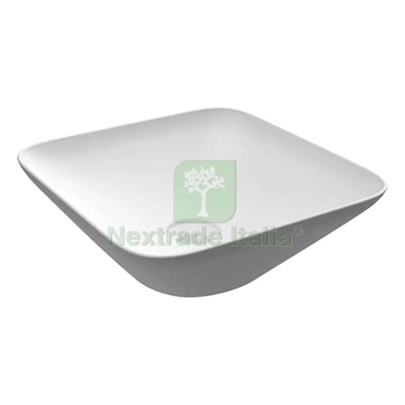LAVABO DA APPOGGIO QUADRATO (SENZA FORO) VARIANT 36X36 CM Bianco — Sanitari e ceramiche — rif. FERX.DIA185-RNAQ-36 LAVABO DA APPOGGIO QUADRATO (SENZA FORO) VARIANT 36X36 CM Bianco — Sanitari e ceramiche — rif. FERX.DIA185-RNAQ-36