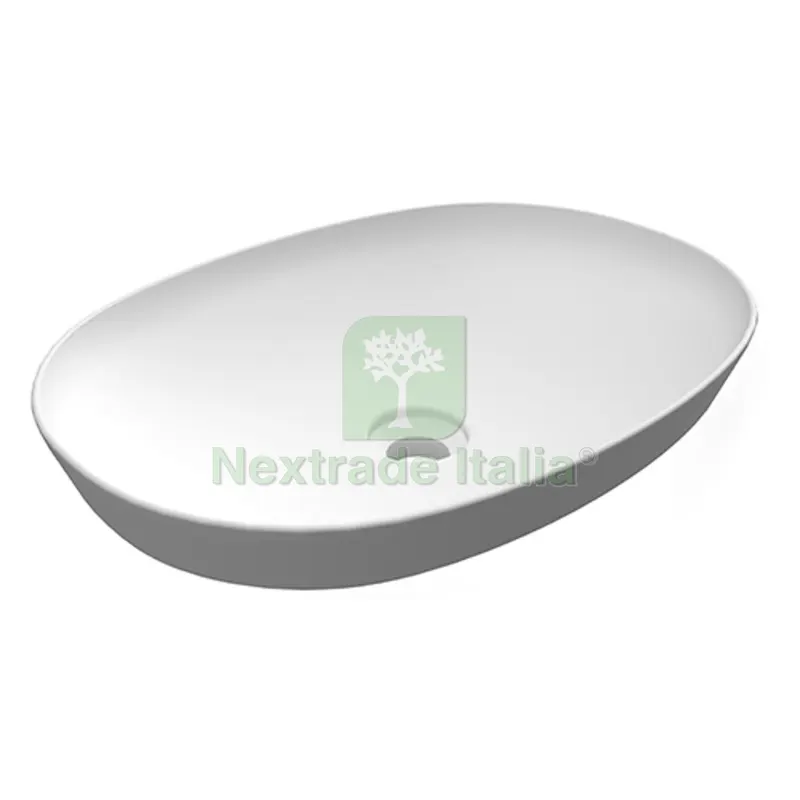 LAVABO AD INCASSO OVALE SENZA FORO VARIANT 50 X 36 CM Bianco — Sanitari e ceramiche — rif. FERX.DIA185-RNSO-50 LAVABO AD INCASSO OVALE SENZA FORO VARIANT 50 X 36 CM Bianco — Sanitari e ceramiche — rif. FERX.DIA185-RNSO-50