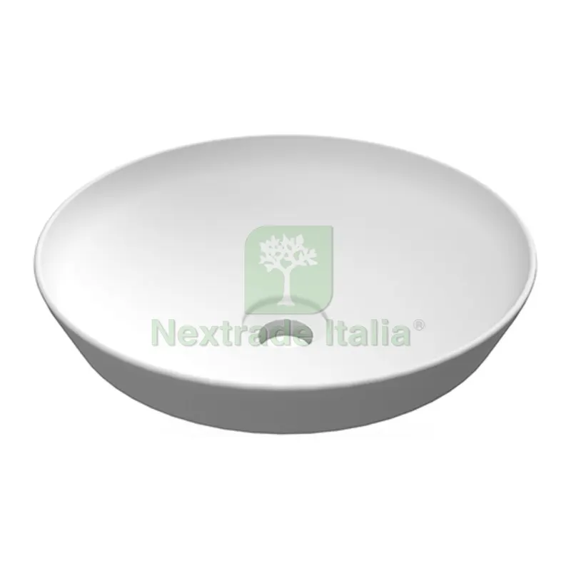 Lavabo AD Incasso Tondo Senza Foro Variant 36 x 36 CM Bianco — Sanitari e ceramiche — rif. FERX.DIA185-RNST-36 Lavabo AD Incasso Tondo Senza Foro Variant 36 x 36 CM Bianco — Sanitari e ceramiche — rif. FERX.DIA185-RNST-36