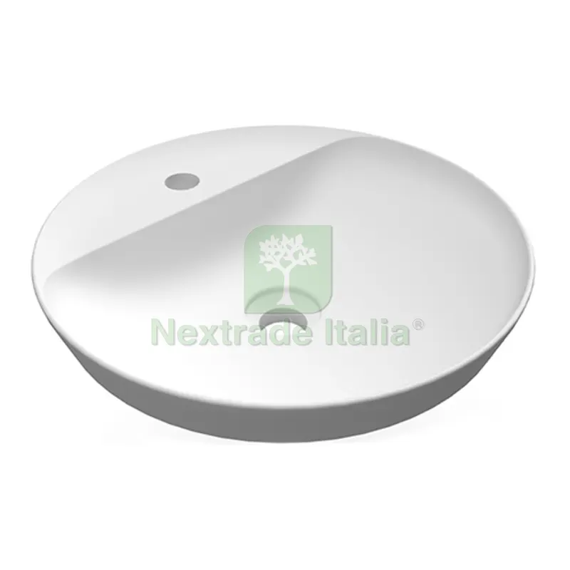 Lavabo AD Incasso Tondo Monoforo Variant 42 x 42 CM Bianco — Sanitari e ceramiche — rif. FERX.DIA185-RNSTF-42 Lavabo AD Incasso Tondo Monoforo Variant 42 x 42 CM Bianco — Sanitari e ceramiche — rif. FERX.DIA185-RNSTF-42