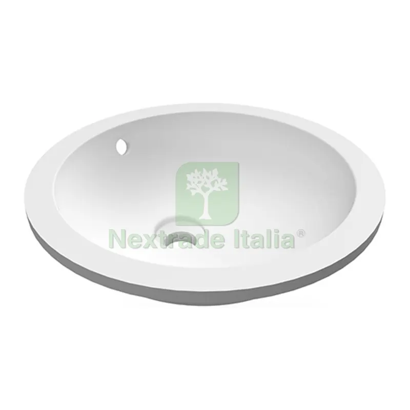 LAVABO SOTTOPIANO TONDO VARIANT 41X41 CM Bianco — Sanitari e ceramiche — rif. FERX.DIA185-RNTT-41 LAVABO SOTTOPIANO TONDO VARIANT 41X41 CM Bianco — Sanitari e ceramiche — rif. FERX.DIA185-RNTT-41