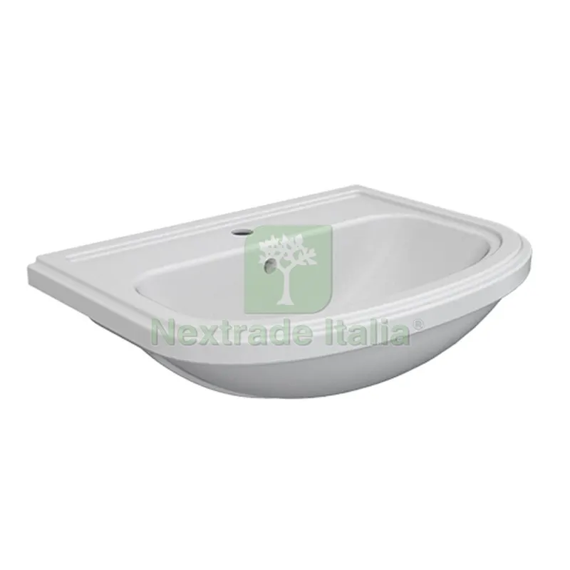 LAVABO SEMINCASSO MOD. RSI02 cm 56 x 48 — Sanitari e ceramiche — rif. FERX.DIA185-RSI02-56 LAVABO SEMINCASSO MOD. RSI02 cm 56 x 48 — Sanitari e ceramiche — rif. FERX.DIA185-RSI02-56