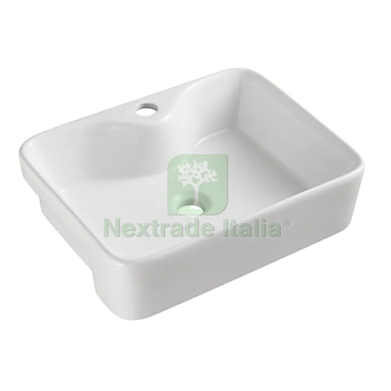 LAVABO SEMINCASSO MOD. RSI03 Bianco — Sanitari e ceramiche — rif. FERX.DIA185-RSI03-48 LAVABO SEMINCASSO MOD. RSI03 Bianco — Sanitari e ceramiche — rif. FERX.DIA185-RSI03-48