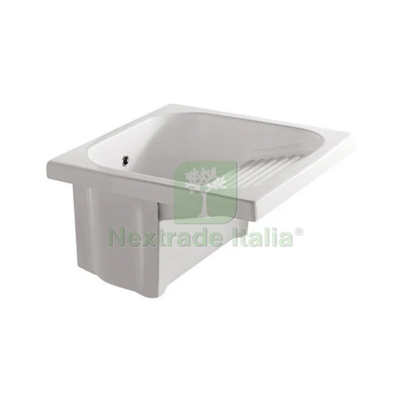 Lavatoio in Ceramica con Strizzatoio MOD. Osiride L cm. 62 x P cm. 61 — Ferramenta per legno e mobili — rif. FERX.DIA185-V1001-60 Lavatoio in Ceramica con Strizzatoio MOD. Osiride L cm. 62 x P cm. 61 — Ferramenta per legno e mobili — rif. FERX.DIA185-V1001-60