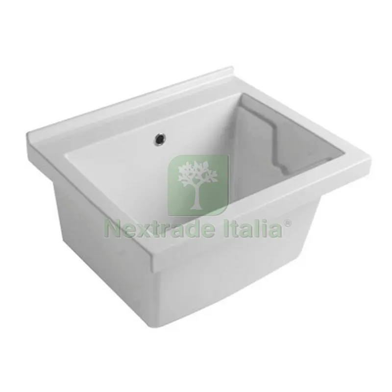 Pilozzo in Ceramica 60X50 Senza Strizzatoio L. cm. 60 x P. cm. 50 — Ferramenta per legno e mobili — rif. FERX.DIA185-V160 Pilozzo in Ceramica 60X50 Senza Strizzatoio L. cm. 60 x P. cm. 50 — Ferramenta per legno e mobili — rif. FERX.DIA185-V160