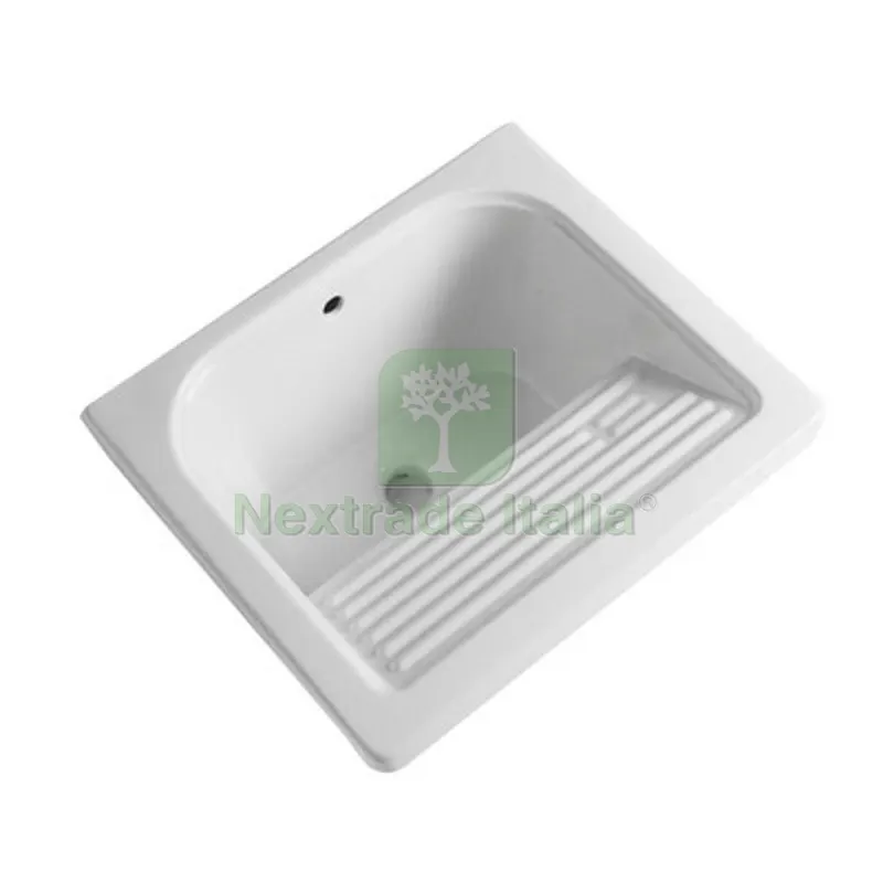 Pilozzo in Ceramica 61X53 con Strizzatoio L. cm. 61 x P. cm. 53 — Ferramenta per legno e mobili — rif. FERX.DIA185-V161